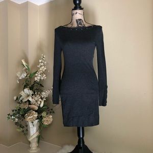 Dark gray Cache sweater dress. Size S.